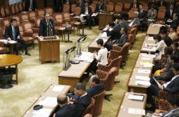 復興予算流用を審議 与野党、責任押し付け合い