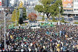 2012衆院選:「維新こそ改革可能」 橋下氏、街頭演説−−JR長野駅 /長野