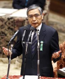 物価目標達成「2年が念頭」=デフレ脱却へ大胆な緩和 日銀総裁候補の黒田氏が所信