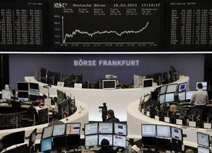 NYダウ続落、62ドル安の1万4452ドル