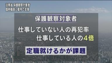 法務省、保護観察中の少年1人を初の直接雇用