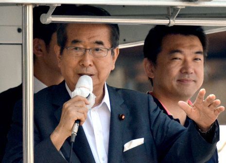 橋下&石原コンビ演説で一枚岩アピール