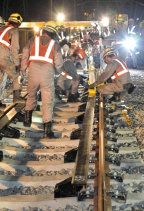 新幹線の脱線防止対策工事を公開 JR東海