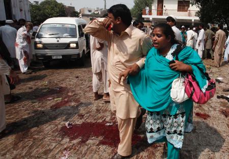 教会で自爆テロ、72人死亡=礼拝中、女性や子供も犠牲-パキスタン