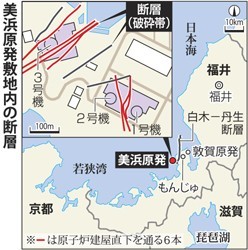 美浜原発:破砕帯の露出部分など観察「敷地狭く難しい」