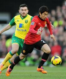 サッカー=マンU勝利、香川は後半途中までプレー