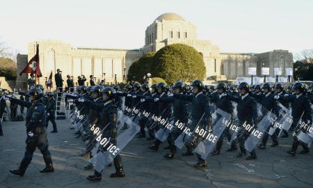 年頭部隊出動訓練を実施=創立140年記念行事も—警視庁