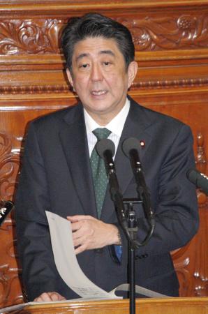 都知事選意識、原発で火花=安倍首相と海江田氏-代表質問