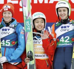 高梨が単独最多10勝目 W杯ジャンプ女子第13戦