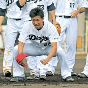中日大野 開幕へ巨人0封だ