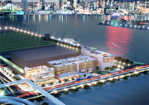 豊洲新市場の概要発表!観光拠点に140店、温浴施設も整備