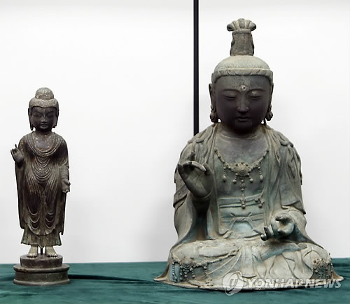 対馬仏像盗難:逃走の1人逮捕 韓国警察が発表