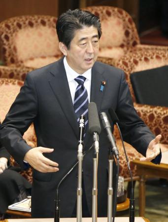 企業の賃上げ評価＝外国での武力行使否定－安倍首相