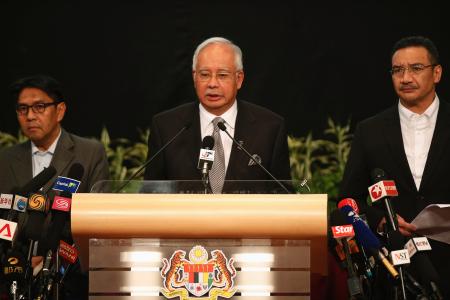 不明機はインド洋に墜落、マレーシア首相が発表