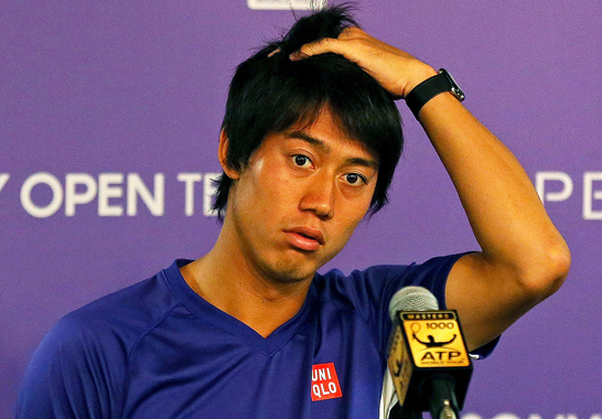 47NEWS > 共同ニュース > 錦織圭、ソニーOP準決勝を棄権 左脚付け根に痛み、日本で検査へ