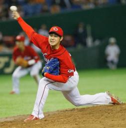 野村祐が初G倒!広島2年ぶり単独首位