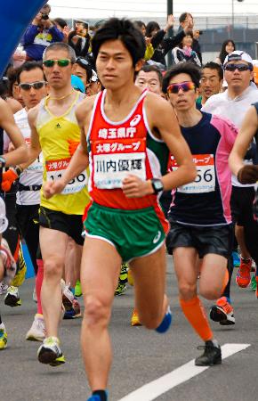 とくしまマラソン、公務員ランナー川内選手が大会新で優勝(徳島県)