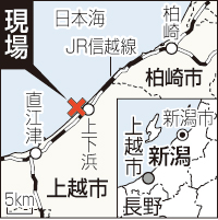 「兎が跳ぶ」高波だった 「住民なら近づかない」 離岸流起きやすい地形 新潟・上越の５人死亡