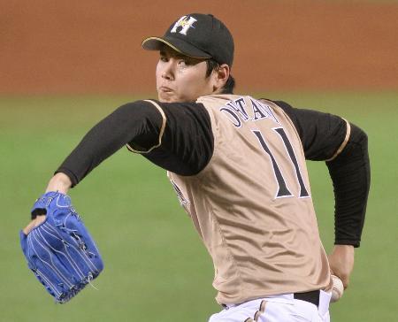 ハム大谷5度目の挑戦でプロ初10勝