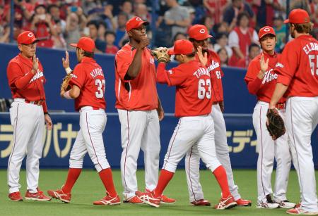 評価上げたヒース=プロ野球・広島