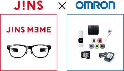 ジェイアイエヌとオムロンヘルスケア、「JINS MEME」と組み合わせる新デバイスを共同開発