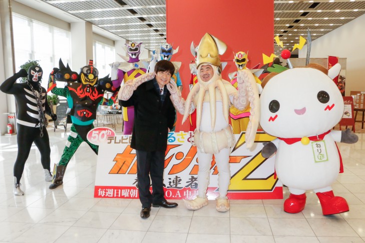 イカ大王、ドラマデビュー!内村光良主演「ボク妻」収録に参加
