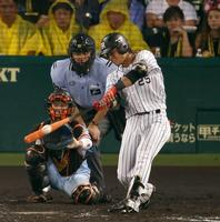 阪神ドラ３江越 貴重な２号ソロ「風にも助けられました」