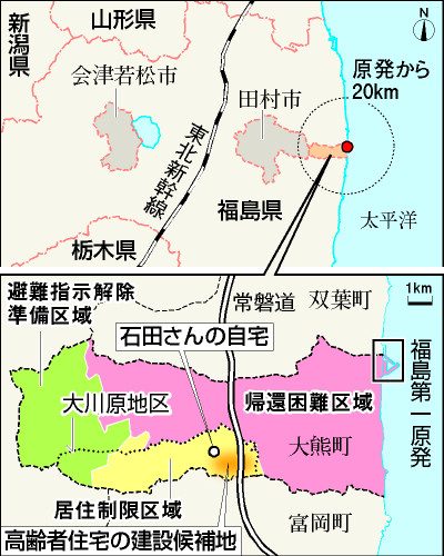 高齢者帰還へ住宅計画 大熊町「100人規模」 17年春目標