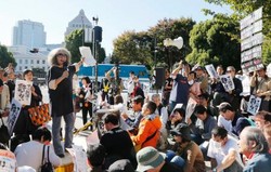 国会前「アベ政治許さぬ」 - 安保法抗議