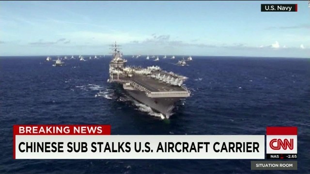 中国潜水艦、日本の南側で米空母を追跡…CNN