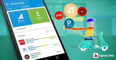 データ節約アプリ「Opera Max」が音楽ストリーミングに対応