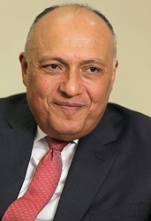 シュクリ・エジプト外相:「対テロ、結束を」 露・トルコに平和解決要求