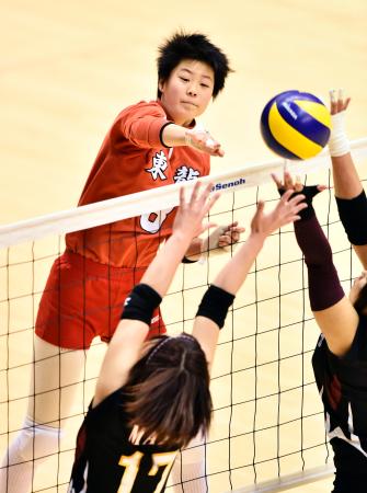 東九州龍谷高、格上の柏エンゼルクロスを撃破/バレー