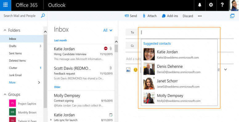 マイクロソフト、「Outlook.com」「Outlook on the Web」に新機能を追加へ