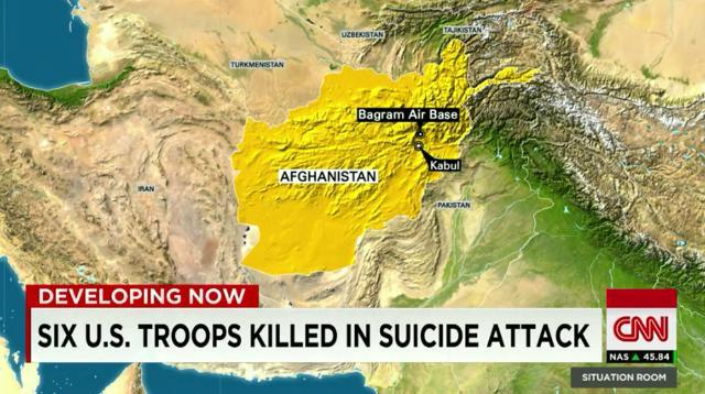 アフガンで米兵6人死亡 タリバンが犯行認める
