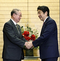 政府と農協で「相乗効果を」＝安倍首相、ＪＡ全中会長と会談—ＴＰＰ対応