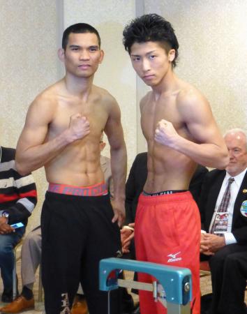 井上尚弥「豪快なKO見せつけたい」 八重樫も計量1回パス/BOX