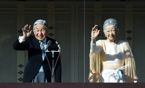 天皇陛下「安らかでよい年に」 皇居・一般参賀