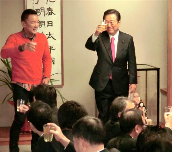 小沢一郎氏が新年会「選挙のための野党連携で何が悪い！」