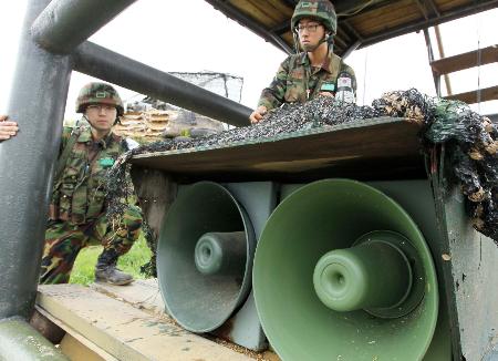 韓国、宣伝放送を8日に再開 北朝鮮の反発は必至