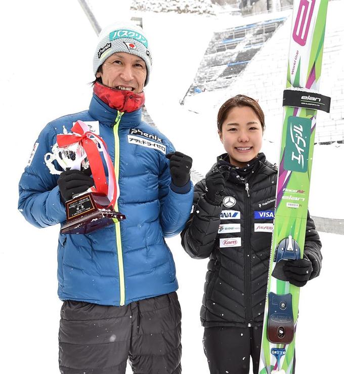 葛西が逆転優勝=女子は高梨が圧勝-雪印メグミルク杯ジャンプ