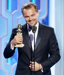 ディカプリオ、映画3冠 ゴールデン・グローブ賞