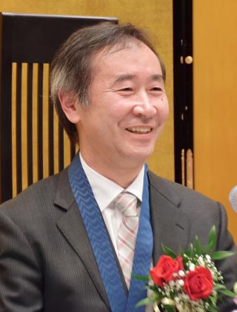 梶田さんに岐阜県栄誉大賞