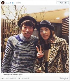 ロンブー淳&吉田沙保里が兄妹みたいに似てる!ツーショットに反響