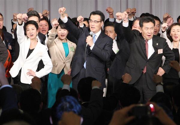 岡田代表「新党も選択肢」 民主党大会、維新と協議本格化
