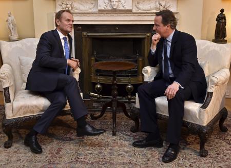 英首相、移民抑制策で協議継続へ EU大統領と会談
