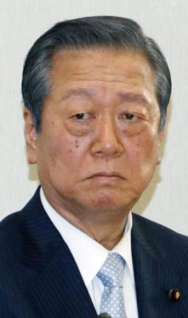 代表に小沢一郎氏再選