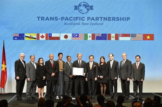 12カ国協定署名 国内手続き焦点に