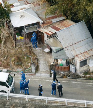 赤穂の夫婦殺害、同居の19歳息子を殺人容疑で逮捕
