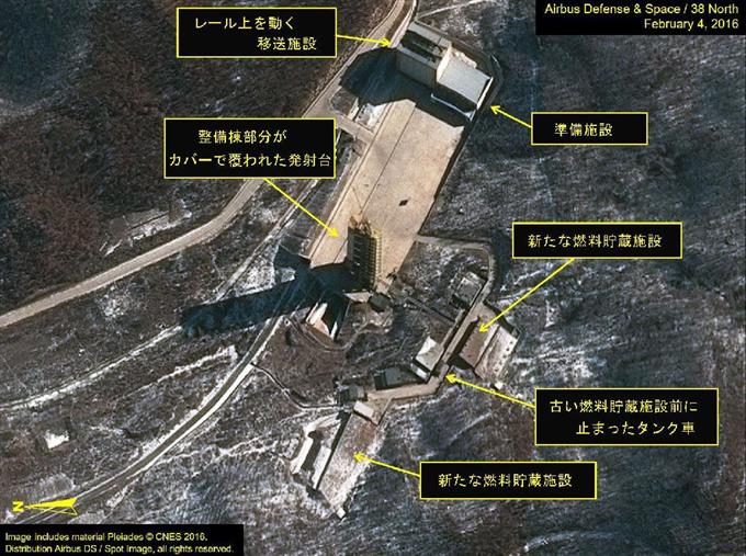 北朝鮮ミサイル:打ち上げ台脇に燃料車 進展示す兆候か